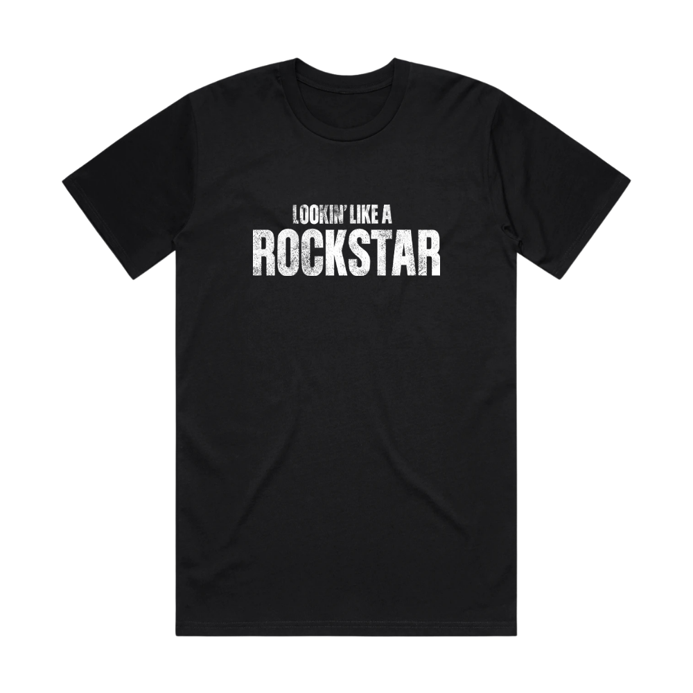 Rockstar Black Tee Front